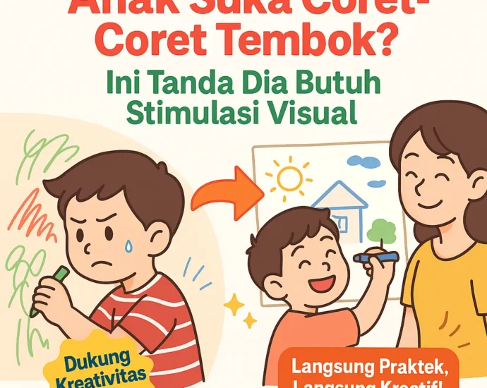 Anak Suka Coret-Coret Tembok? Ini Tanda Dia Butuh Stimulasi Visual