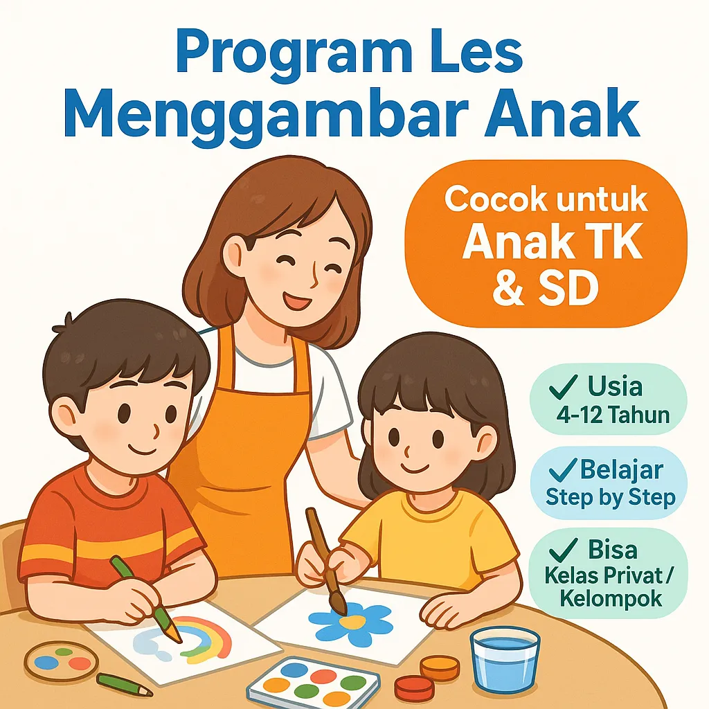 Program Les Menggambar Anak yang Cocok untuk Anak TK & SD