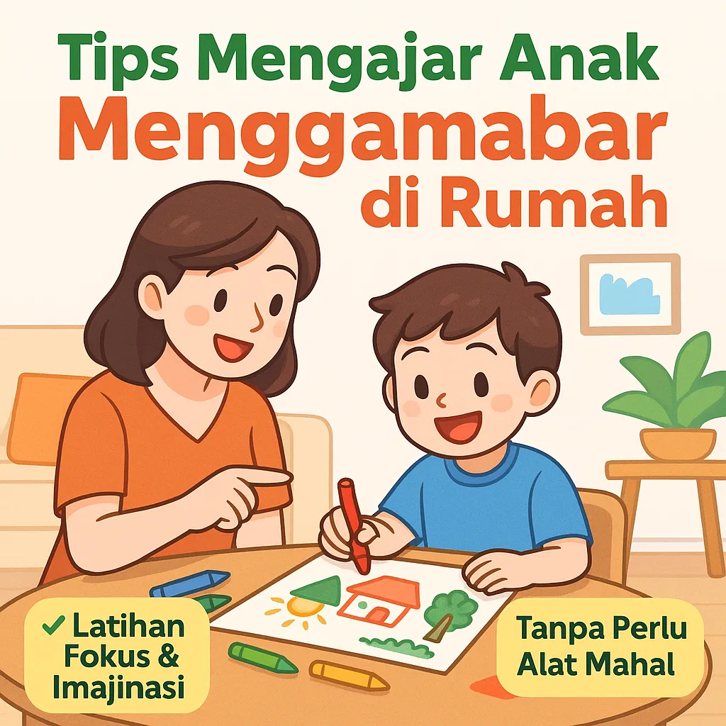 Tips Mengajar Anak Menggambar di Rumah