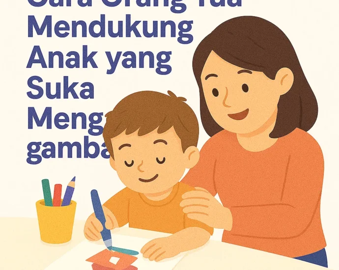 mendukung anak yang suka menggambar