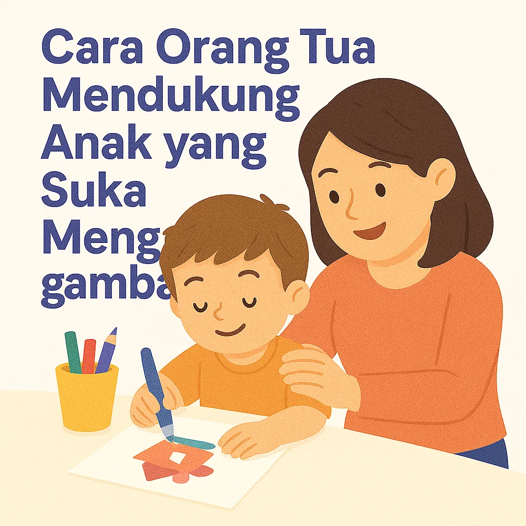 mendukung anak yang suka menggambar