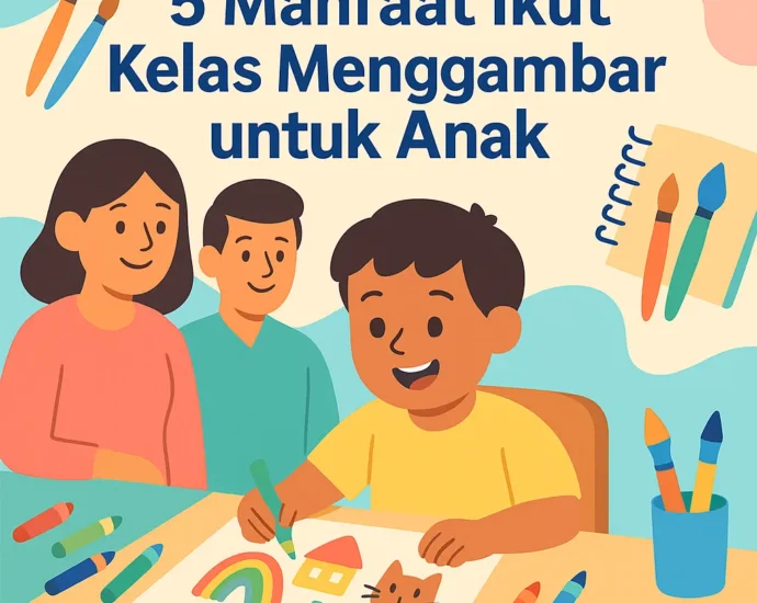 5 Manfaat Ikut Kelas Menggambar untuk Anak