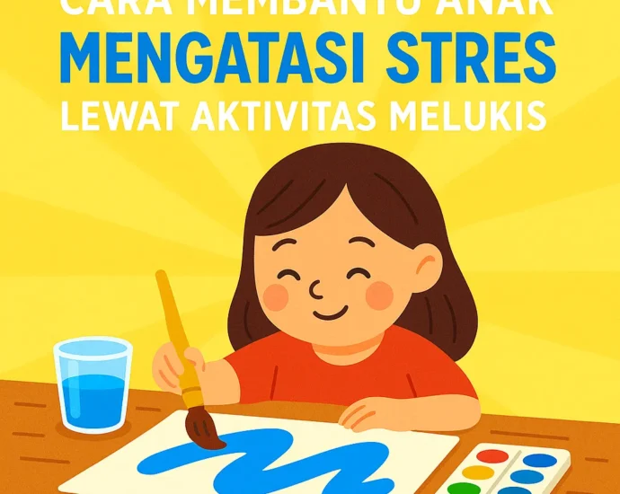 anak stres melukis