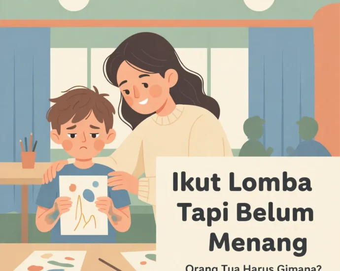 anak ikut lomba tapi tidak menang