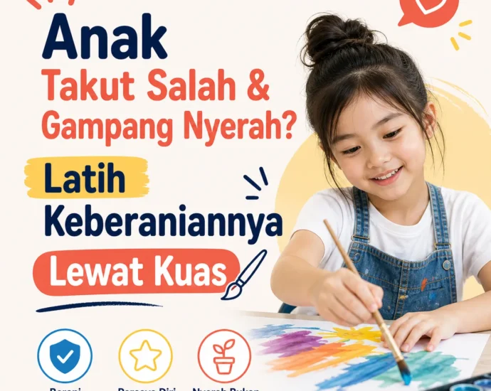 Anak Takut Salah & Gampang Nyerah? Latih Keberaniannya Lewat Kuas