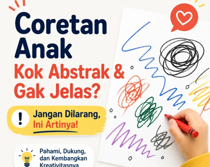 Coretan Anak Kok Abstrak & Gak Jelas? Jangan Dilarang, Ini Artinya!