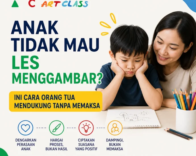 Anak Tidak Mau Les Menggambar? Ini Cara Orang Tua Mendukung Tanpa Memaksa