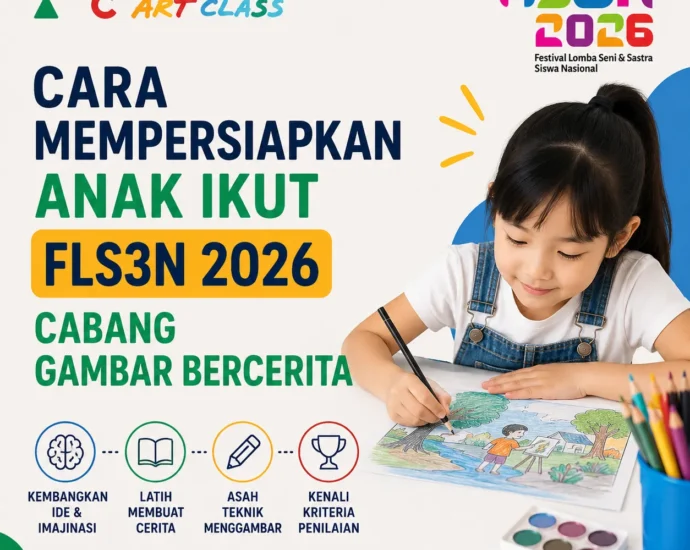 Cara Mempersiapkan Anak Ikut FLS3N 2026 Cabang Gambar Bercerita