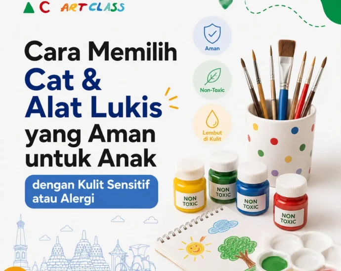 Cara Memilih Cat & Alat Lukis yang Aman untuk Anak dengan Kulit Sensitif atau Alergi